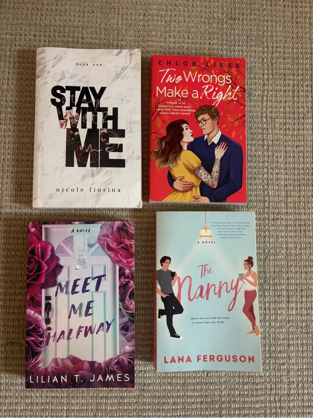 Assorted romance books: Lillian James and other authors